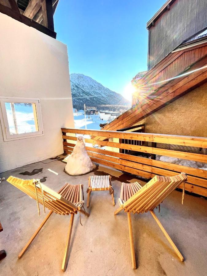 Le Janus, Pied Des Pistes, 2 Garages, Terrasse Avec Sauna Montgenevre Exterior photo